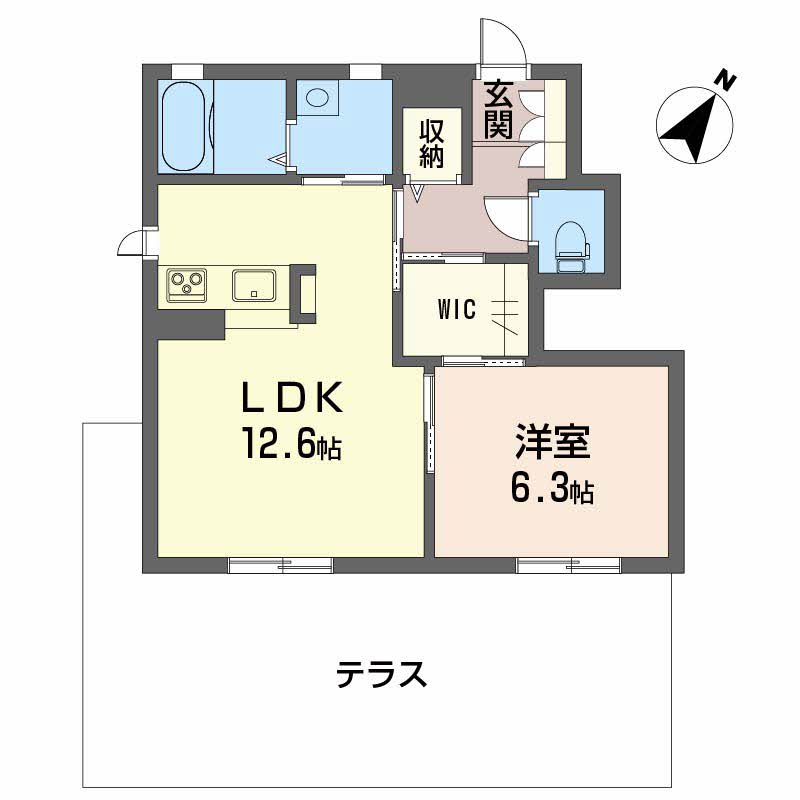 ヴィアソーレ　Ｂ棟B0105-2