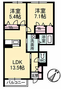 シャーメゾンにしもり　Ａ棟0103-2
