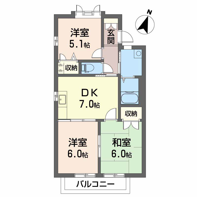 パークヒル津田 A棟 A0203号-15