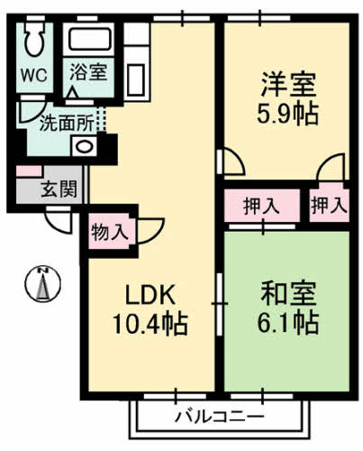 フレグランス飯山　Ａ棟A201-2