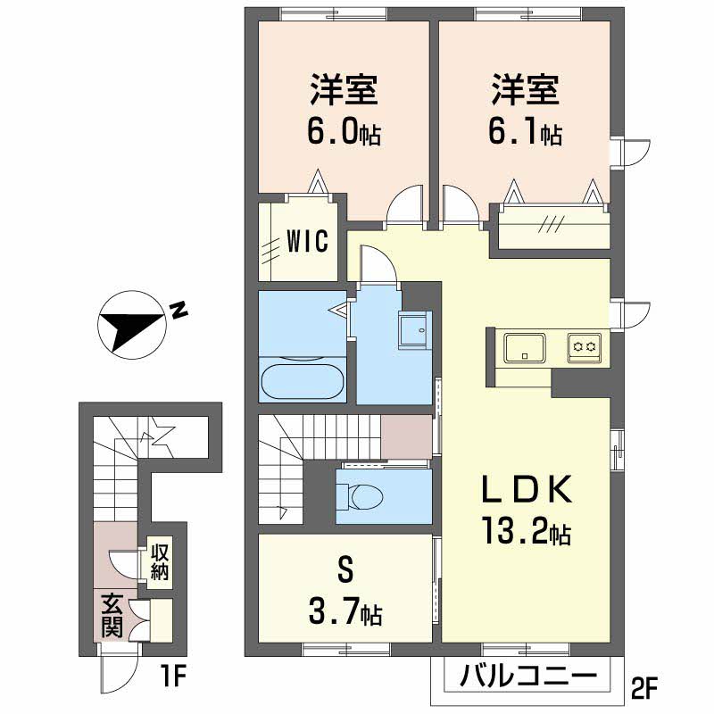 グランドール川口　Ｄ棟D203-2