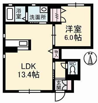 シャーメゾン野口　Ｃ棟 A0101号-4