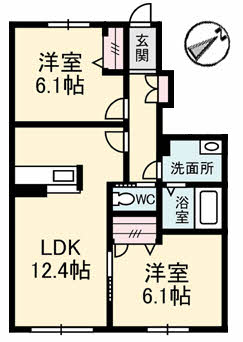 シャーメゾン郡家 C棟 C102号-16