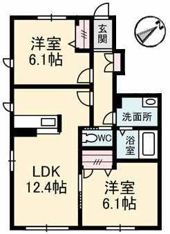 シャーメゾン郡家　Ｃ棟C103-2