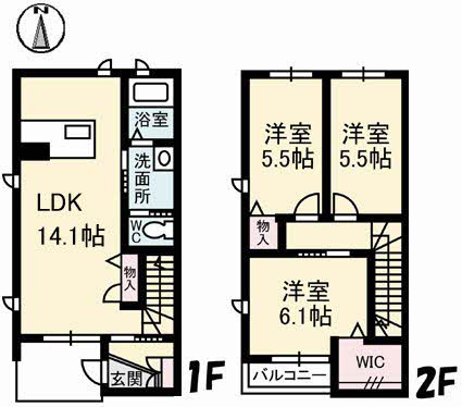 ブランシェ佐藤 3棟 A0101号-2