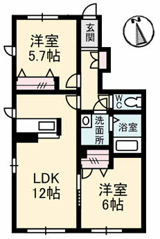 シャーメゾン坂本　１番館103-2