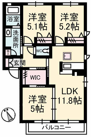 シャーメゾン東陽　Ｂ棟B0102-2