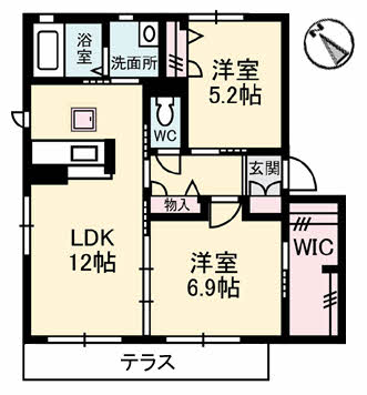 ヴィクトワール花岡Ⅴ A0101号-2