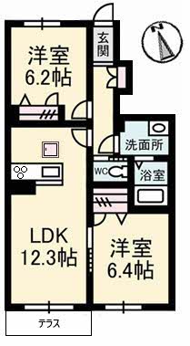 グランブーケ　Ｂ棟 B0106号-14