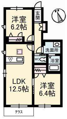 グランブーケ　Ｂ棟 B0107号-16