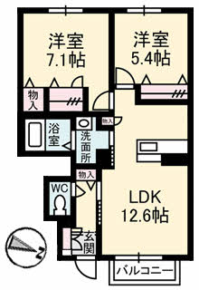 Ｅｃｒａｒｇｅ　Ａ棟A0102-2