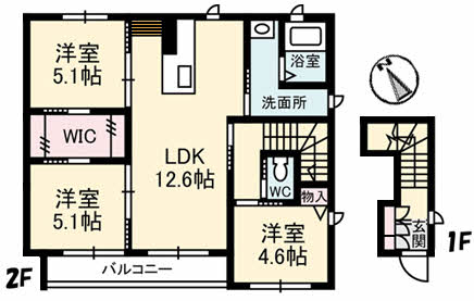 シャーメゾン水呑Ⅲ201-2