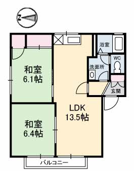 パークサイド・イズミ　Ｄ号館D0201-2