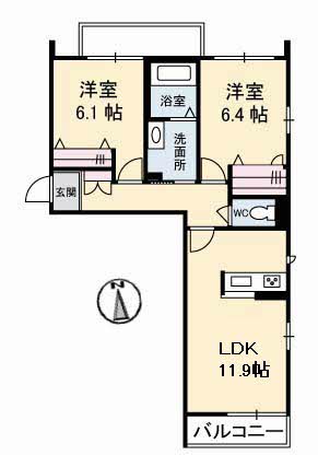 グランベレオ三吉　Ａ棟 A0301号-16