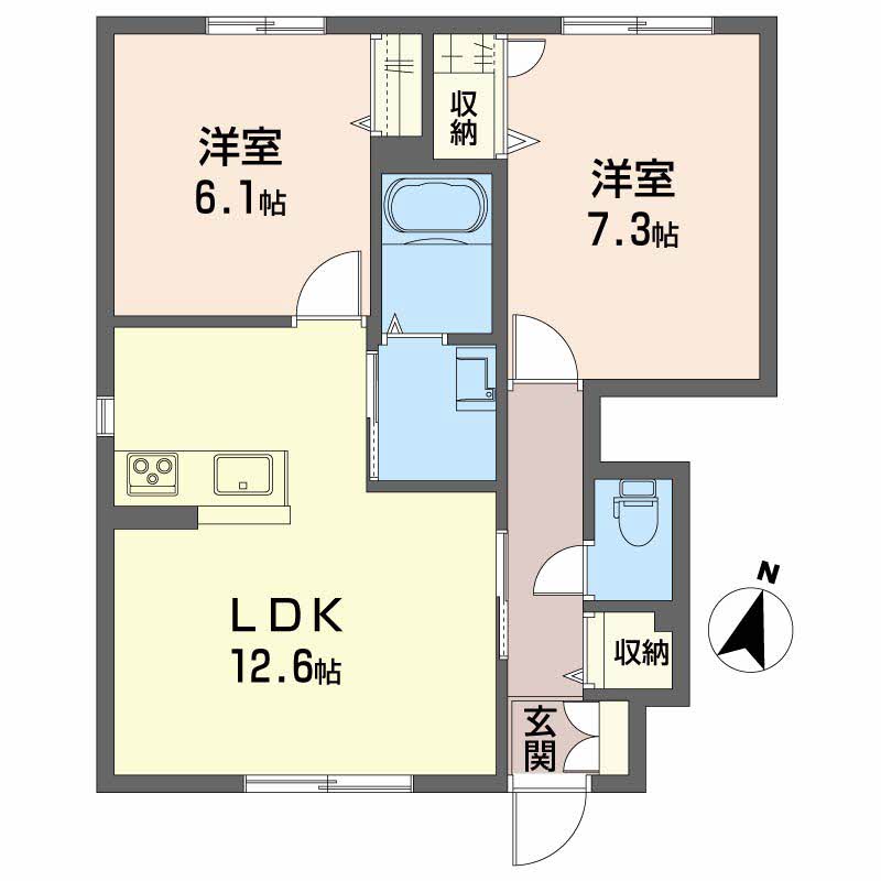 シャーメゾン　グラシャス　Ｂ棟 B0101号-2