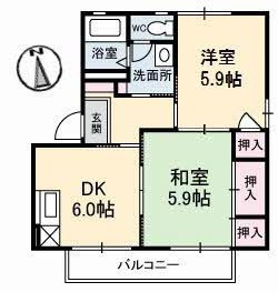 コーポ中的場　Ⅷ棟 0216号-14
