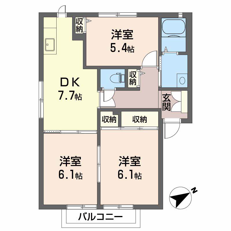メゾンリブラ新町　Ｂ棟B0205-2
