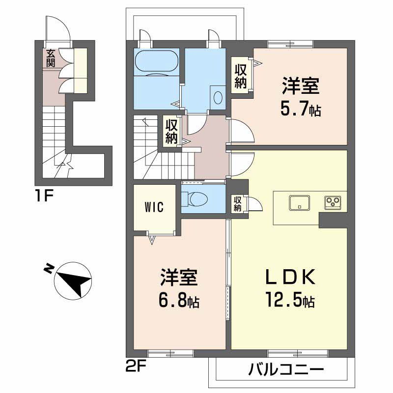 シャーメゾン阿南　二番館202-2