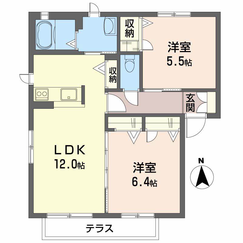 シャーメゾン津山 A棟 A0101号-4
