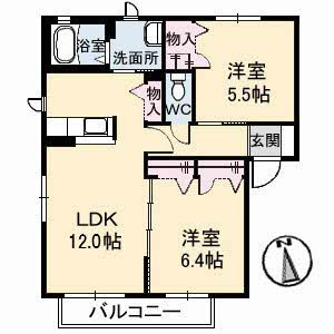 シャーメゾン津山　Ｂ棟B0201-2