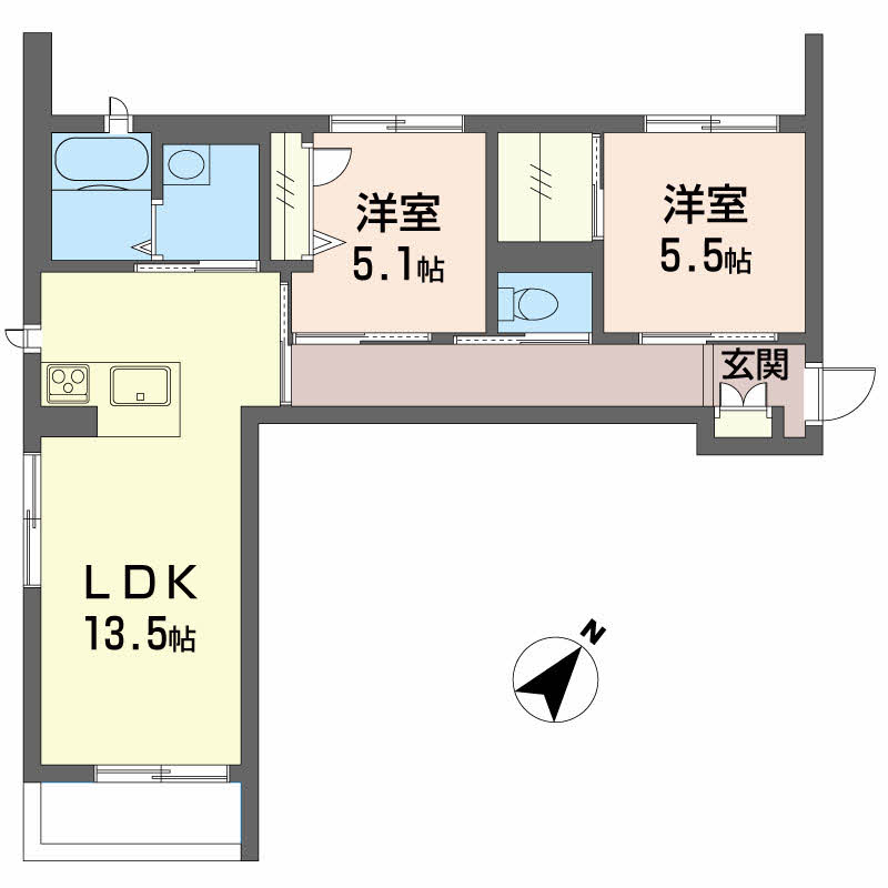 ベレオ万代205-2