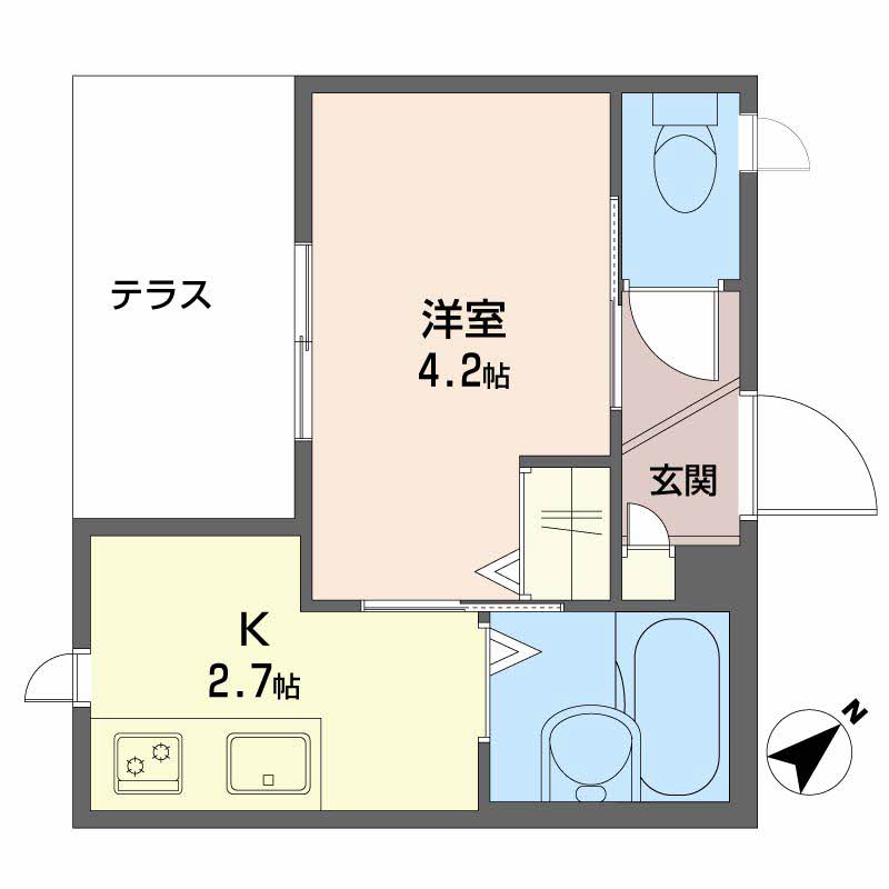 グランドベレオ明治町 A0101号-15