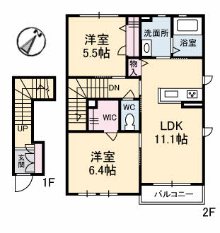 シャーメゾン　コンフォーザ　Ｂ棟B201-2