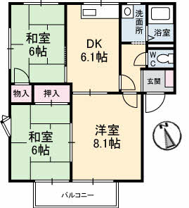 マナハイツ　Ａ棟 A101号-2