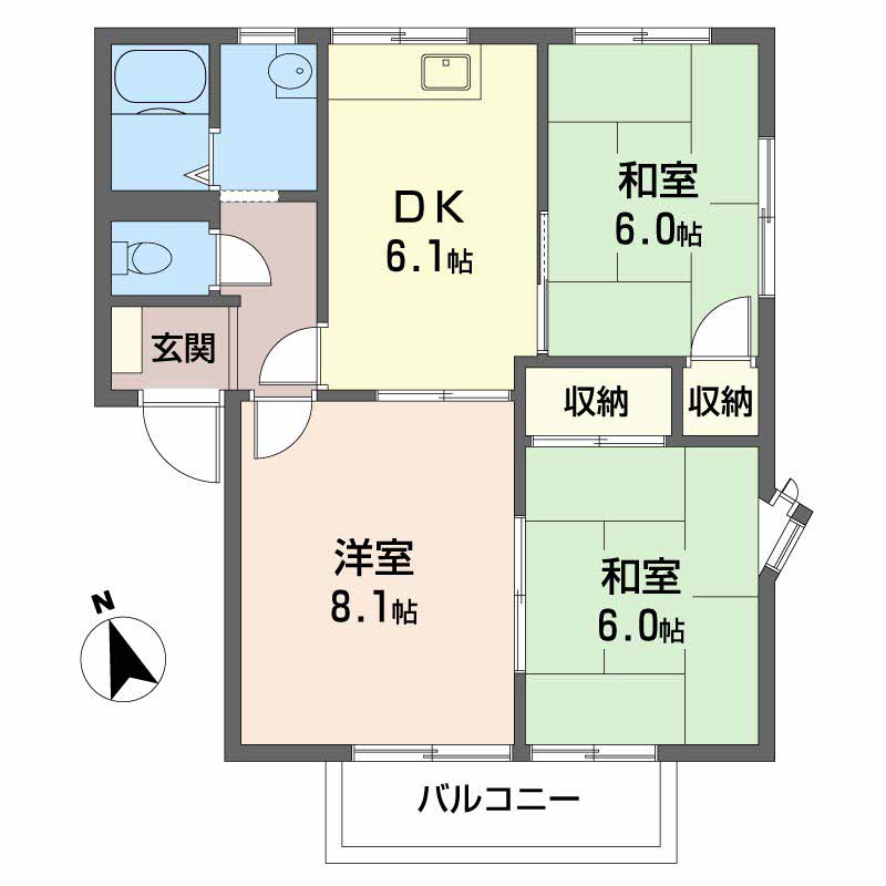 マナハイツ　Ａ棟 A202号-2