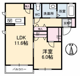 フルール白石 201号-16