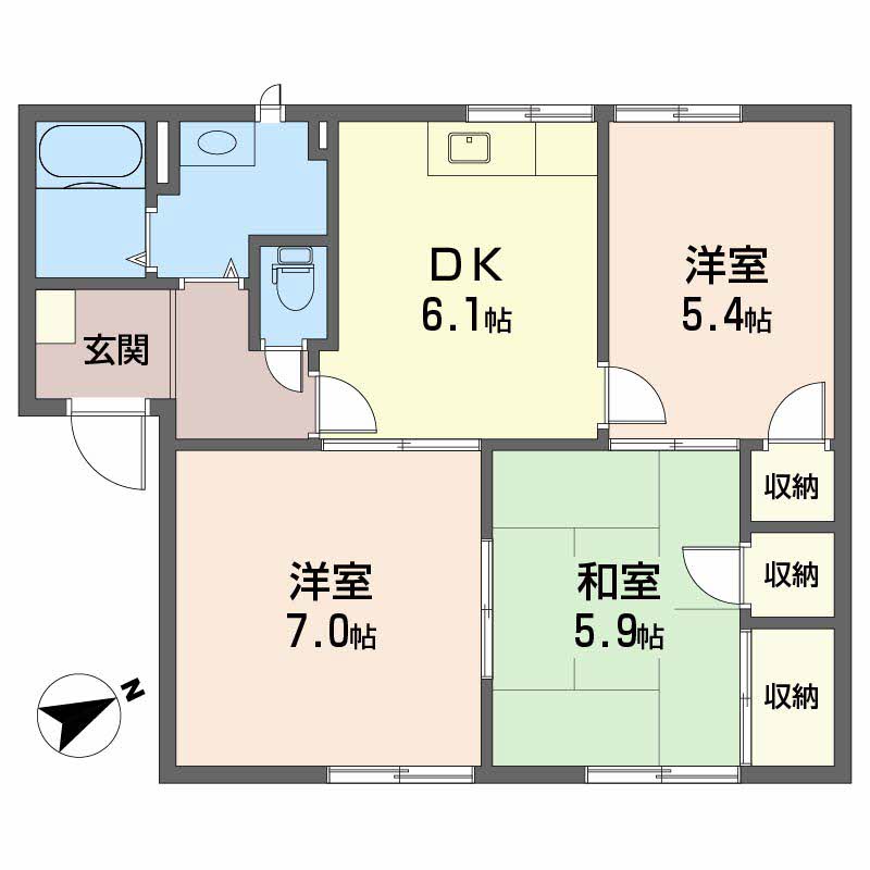 ニューライフ越智 A0201号-2