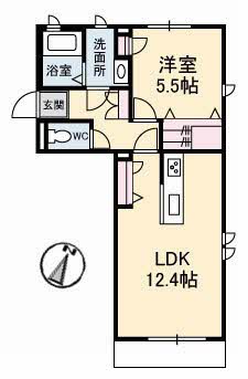 シャーメゾンタウン西阿知駅前　Ｂ棟 B0101号-16