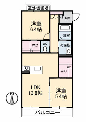 シャーメゾン丸亀206-2