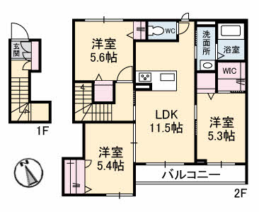 シャーメゾンあきA0202-2
