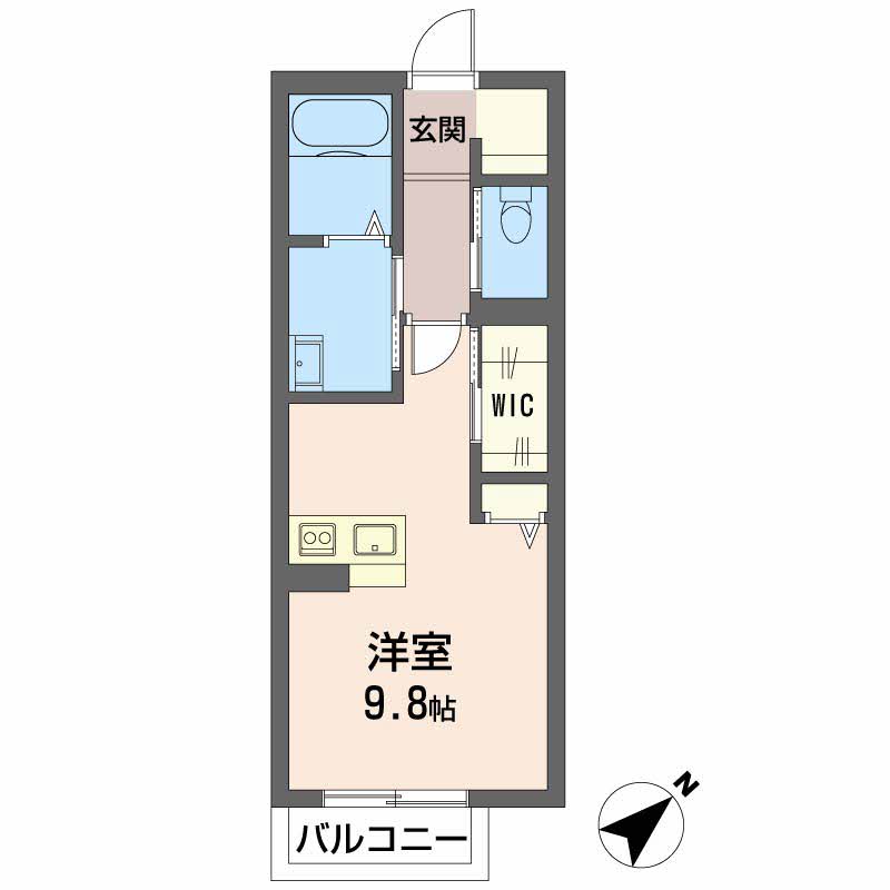 アプリコット南花岡 A0203号-14