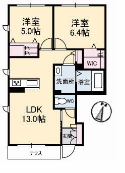 ＲＡＩＮＢＯＷ中島　Ｄ棟 D0110号-16