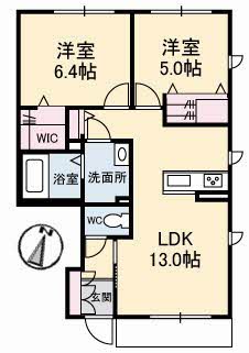 ＲＡＩＮＢＯＷ中島　Ｄ棟 D0111号-14