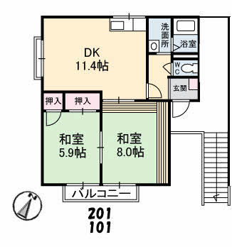 フローラル温品Ｄ棟D0201-2