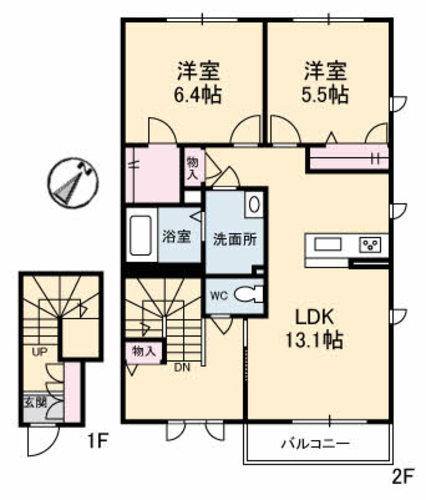 シャーメゾン　アルージュ 201号-16