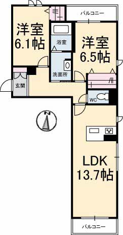 シャラーレ西深津 A0301号-15