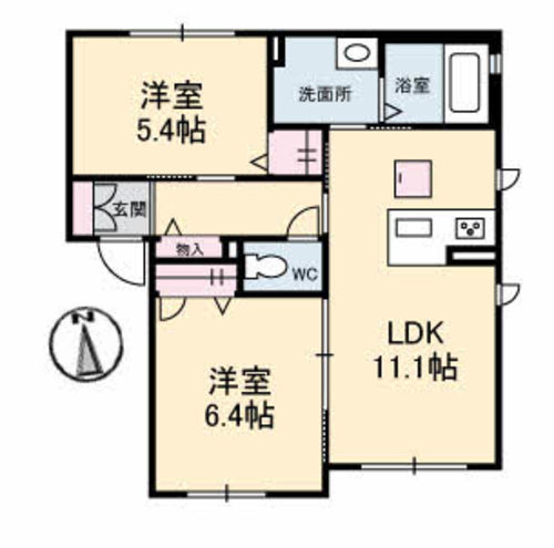 シャーメゾン善通寺町　Ｂ棟 B102号-16