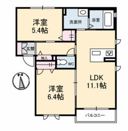 シャーメゾン善通寺町　Ｂ棟B202-2
