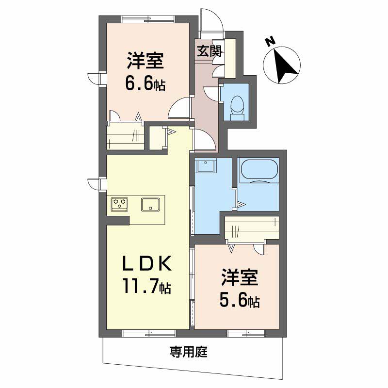 Flora(フローラ)B棟 B0103号-10