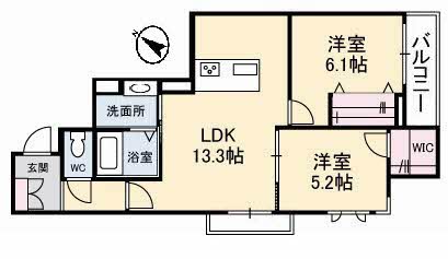 シャーメゾンアレーズⅡ A0202号-2