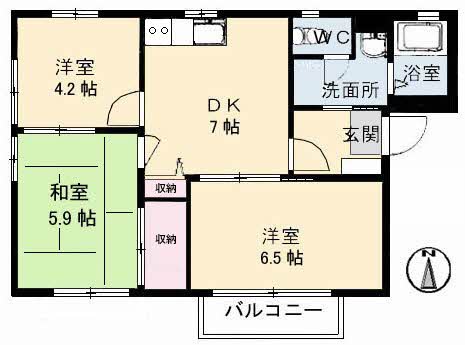ルナール玉島　Ａ棟 A0201号-3