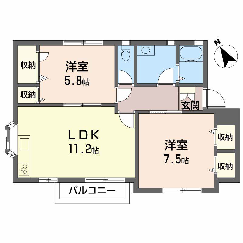 ファミールアルファ　Ａ棟A202-2