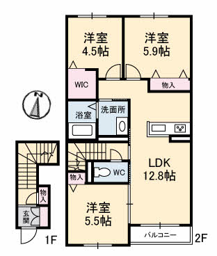 グリーンヒルズほことり 七番館 A0203号-2