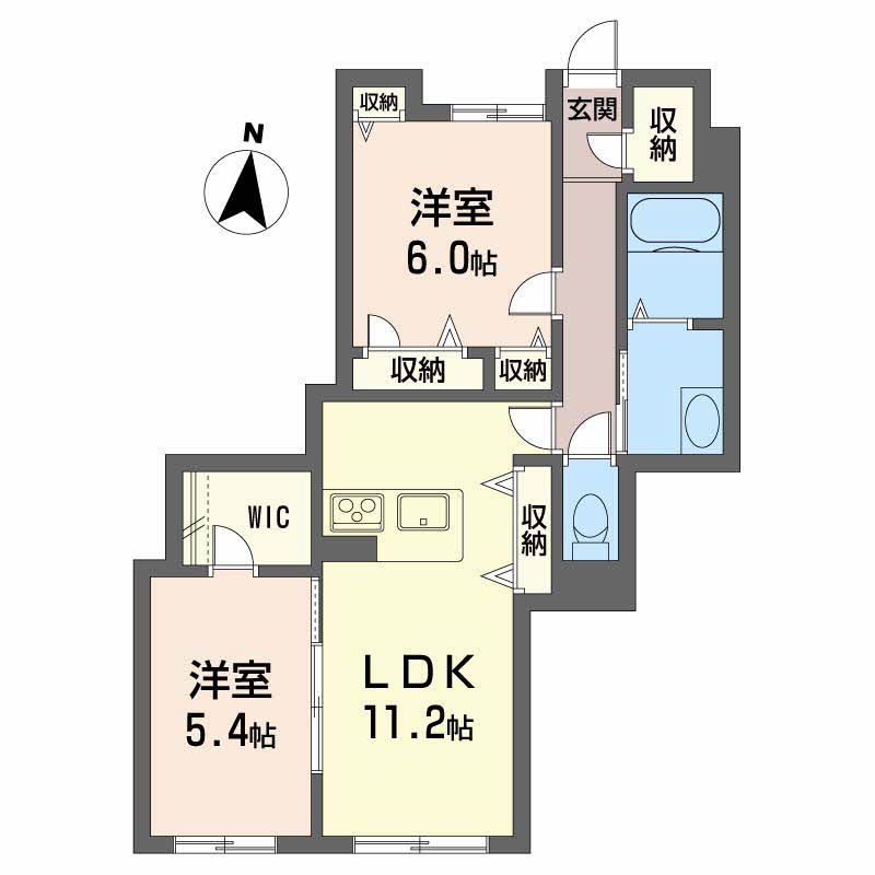 プロヌーブ北矢三　Ｂ棟106-2