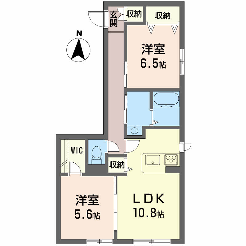プロヌーブ北矢三　Ｂ棟108-2