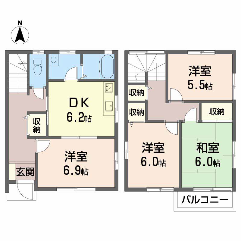 野田一丁目高市借家　Ｂ棟-2